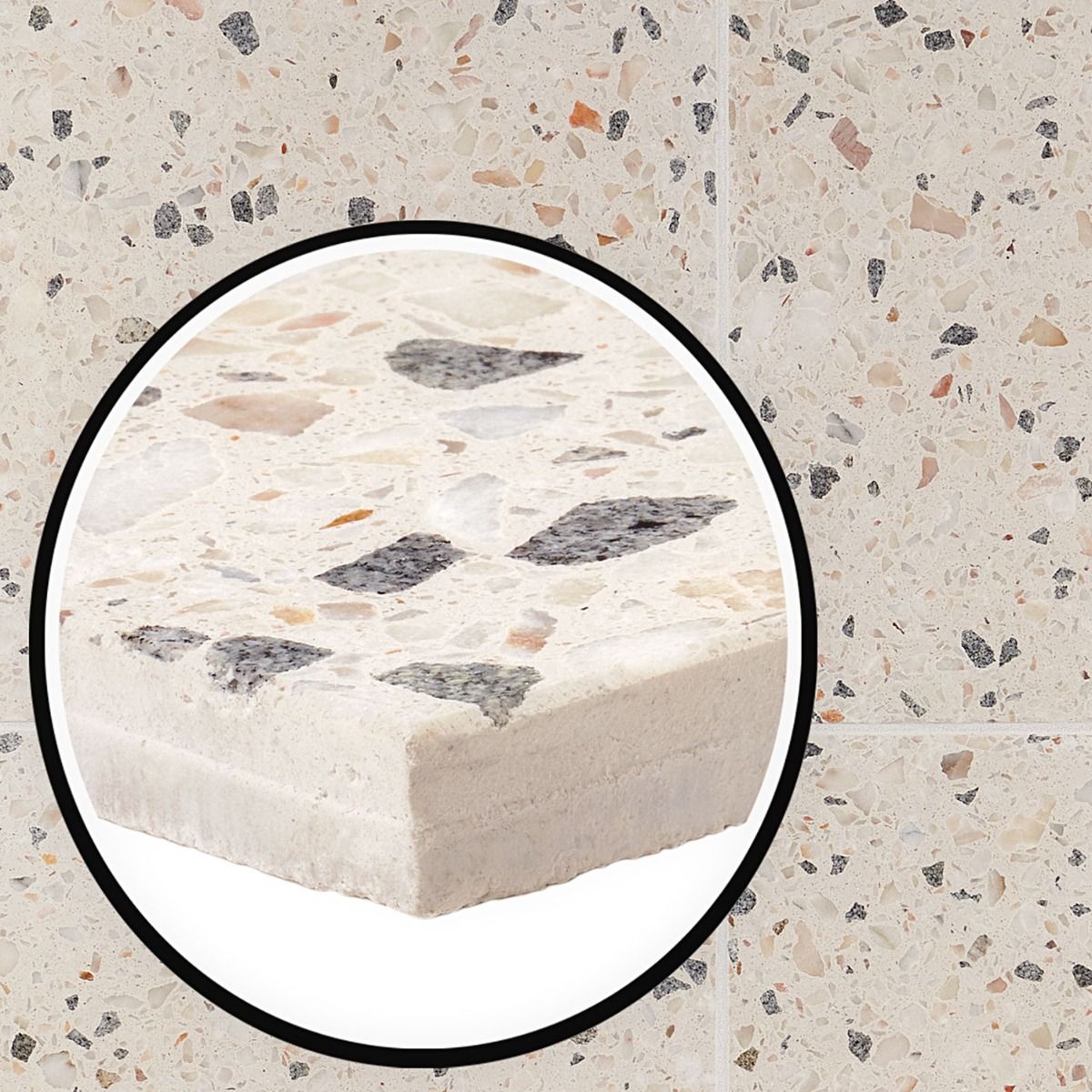 True Terrazzo Sonora X Polished Tile Tilebar