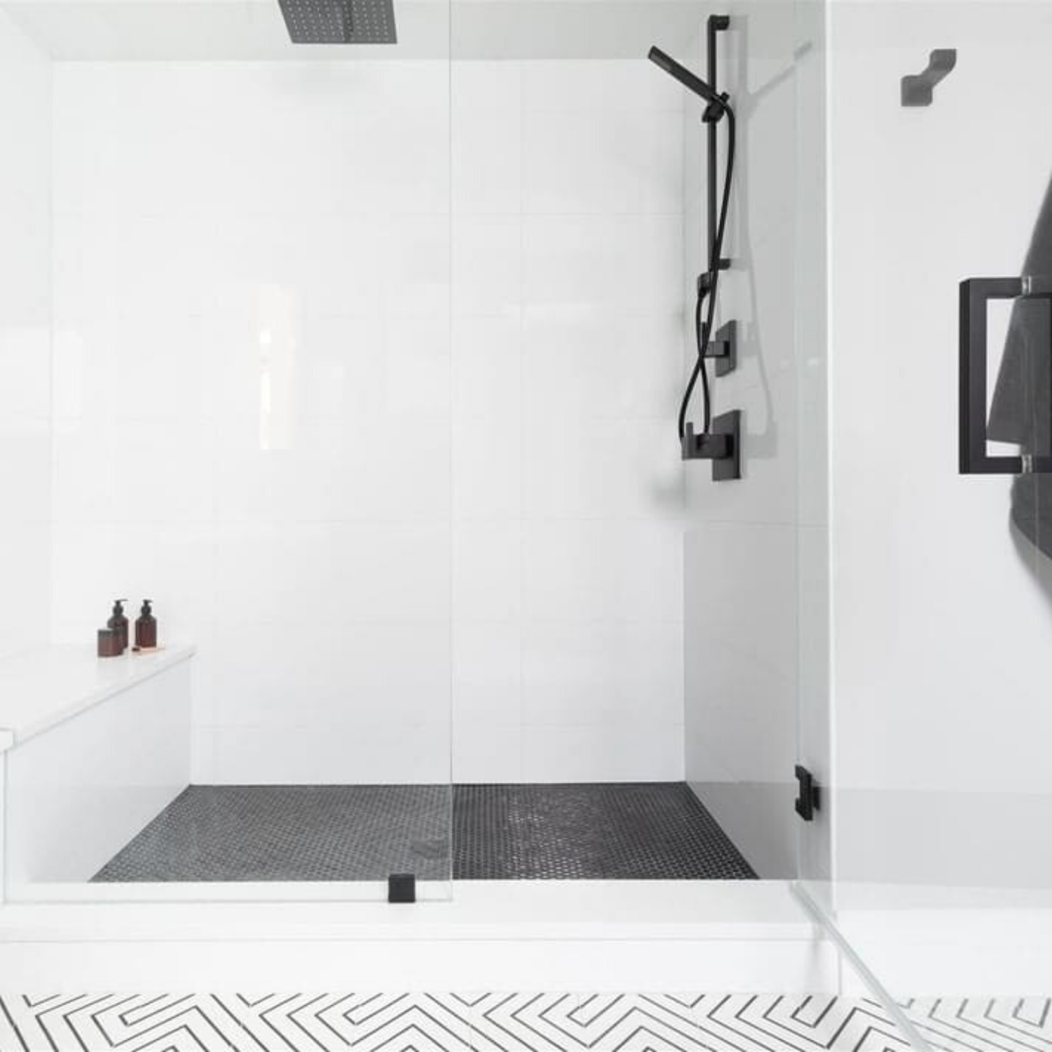 10 Walk In Shower Tile Ideas That Will, Shower Tile White