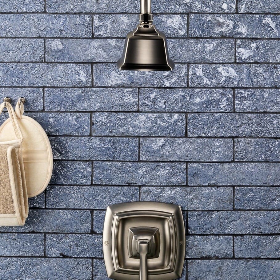 Easton Mesa Light Denim 2x8 Handmade Clay Ceramic Wall Tile