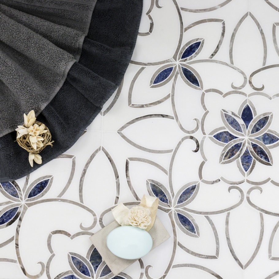Eminence Sansa Marble Tile, Polished floor or wall tile