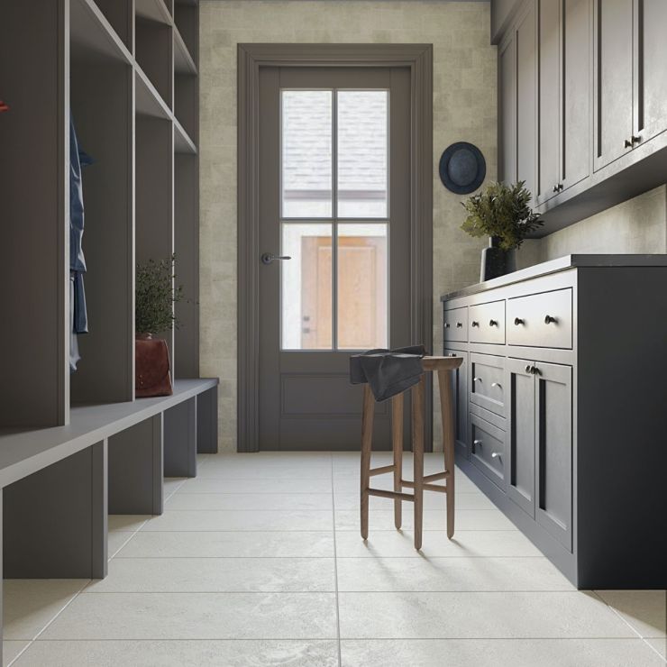 Acadia Linen Beige 12x24 Matte Porcelain Tile | Tilebar.com