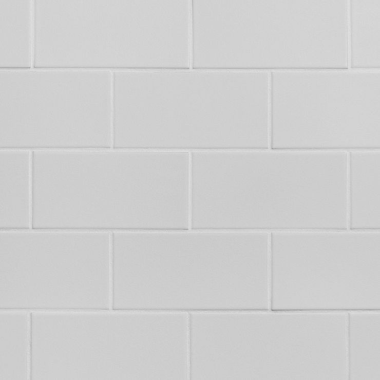 Seaside Cotton White 4x8 Crackled Glossy Ceramic Tile | Tilebar.com