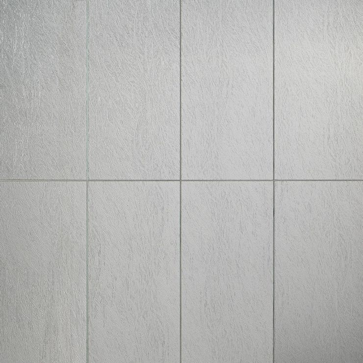 Vetrite Feather Gray 9x18 Polished Glass Tile | Tilebar.com