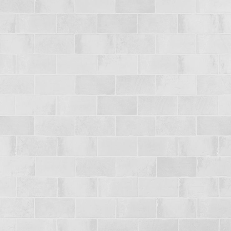 Sample-Parma Brick White 4x8 Terracotta Look Matte Ceramic Tile
