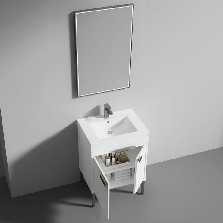 Portofino White 24 Inch Bathroom Vanity | TileBar.com