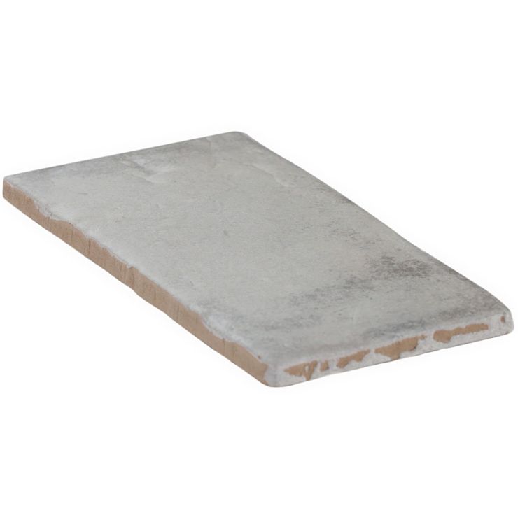 Parma Brick Dove Gray 4x8 Terracotta Look Matte Ceramic Tile | Tilebar.com