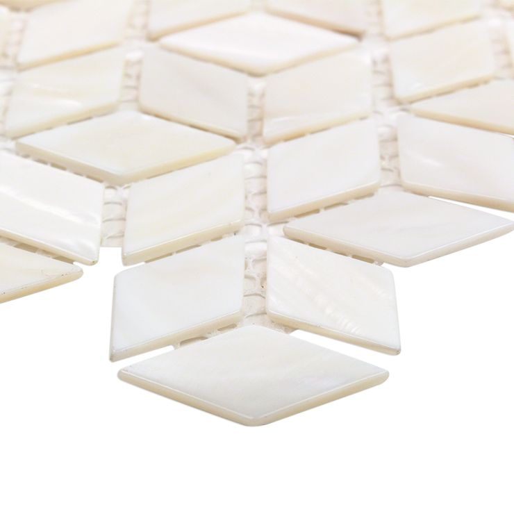 Pure White Illusion Mother Of Pearl Mosaic Tile