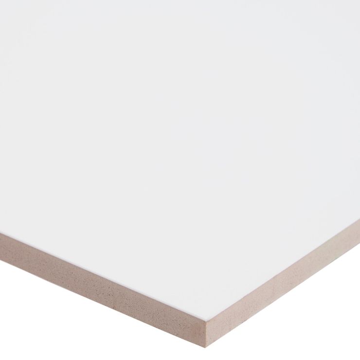 Basic White 12x24 Polished Ceramic Tile | TileBar.com