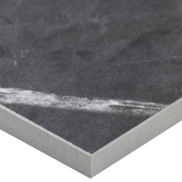 Marble Tech Amani Gray 12x24 Matte Porcelain Tile | Tilebar.com