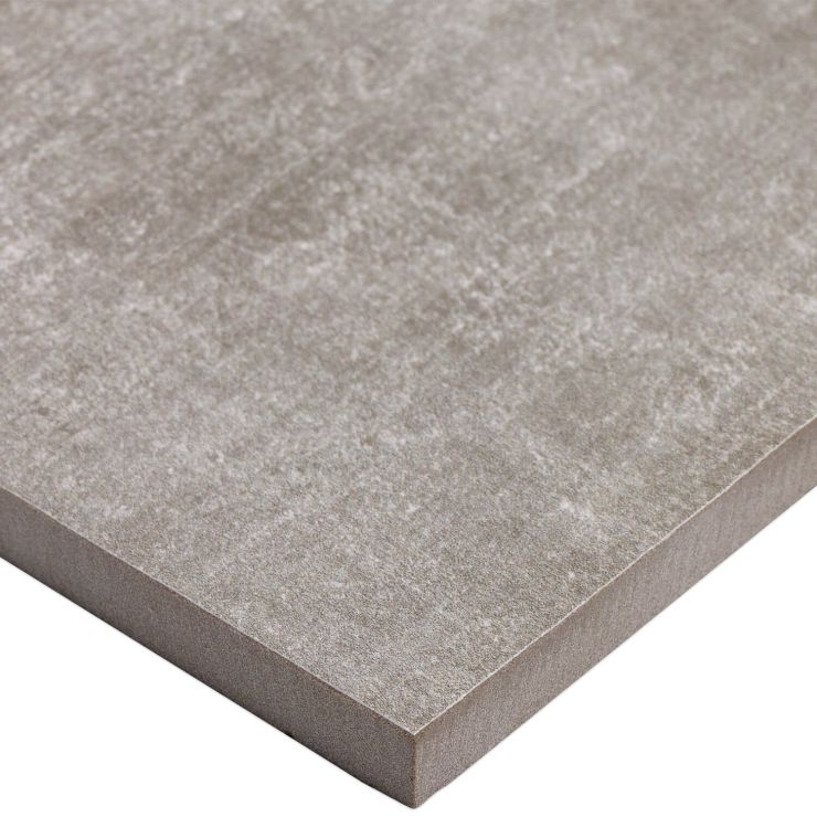 Basic Cement Ash 12x24 Matte Porcelain Tile | TileBar.com