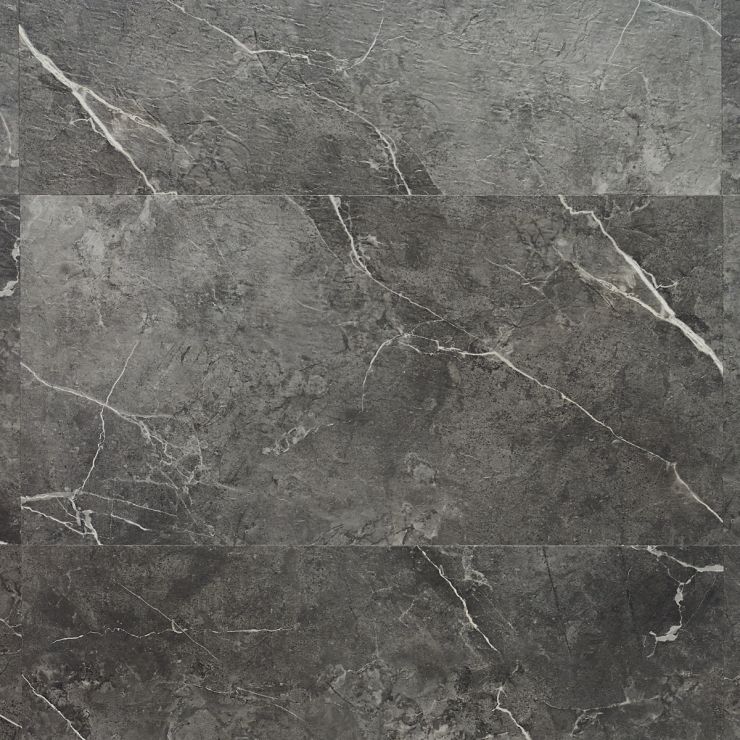 Katone Chauny Marble Dark Gray 18x36 Glue Down Luxury Vinyl Tile ...