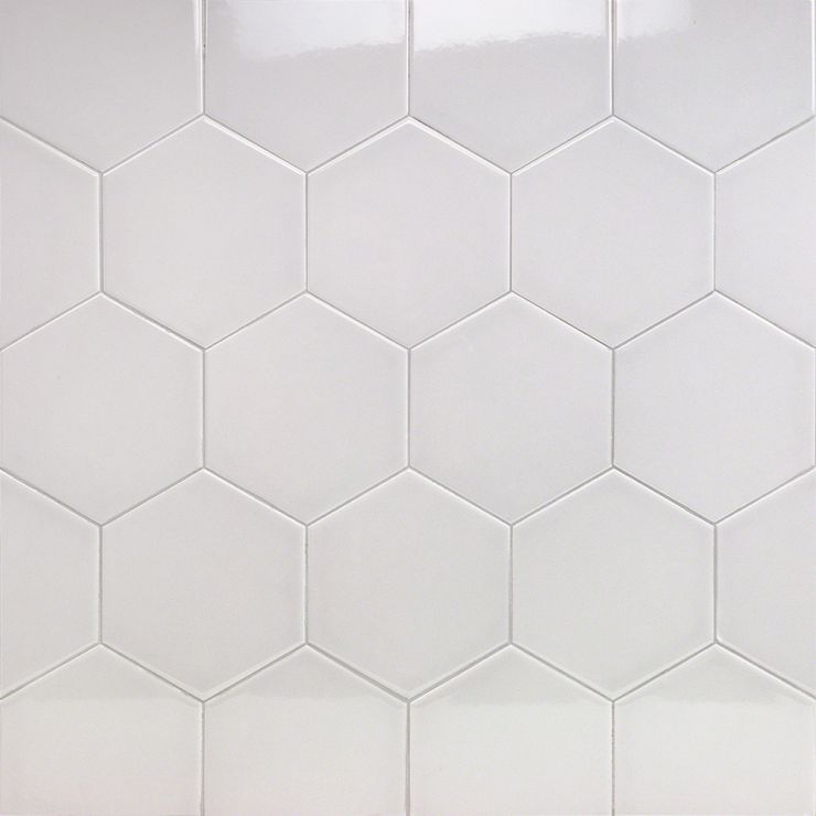 Exagoni Puro Perla Brillo Ceramic Wall Tile | TileBar.com