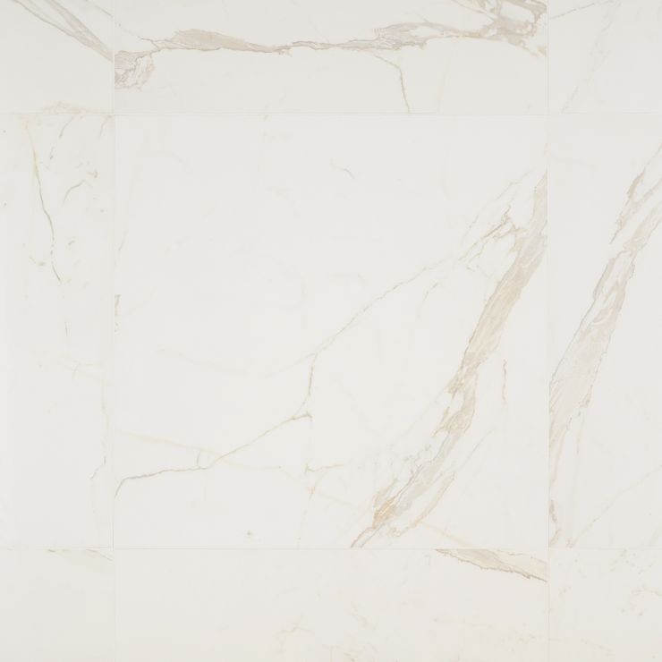 Tilebar Belvedere Bianco 30x30 Marble Look Porcelain Tile, White, Backsplash, Wall and Floor
