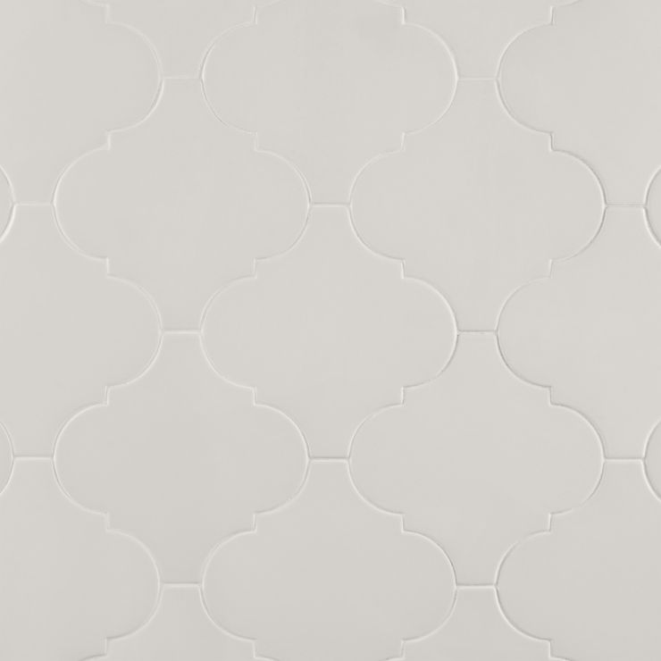 Zeal Arabesque White 8x8 Matte Porcelain Tile | Tilebar.com