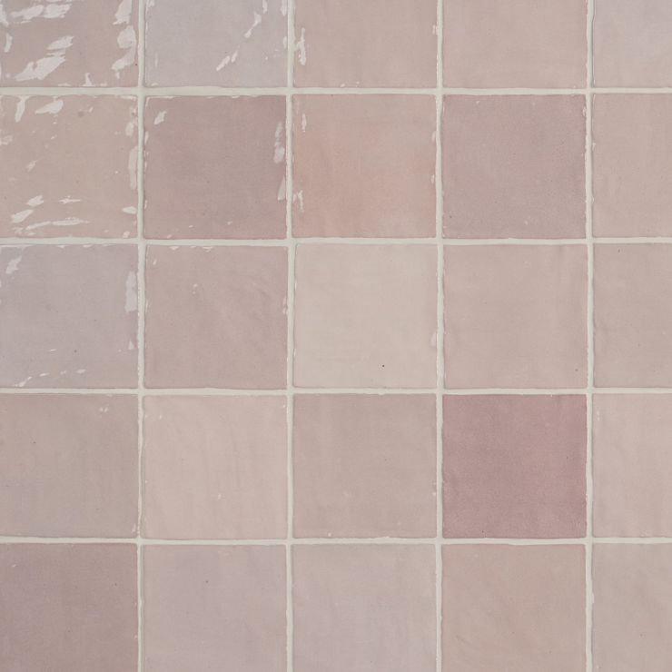 Portmore Pink 4x4 Glazed Ceramic Tile | Tilebar.com