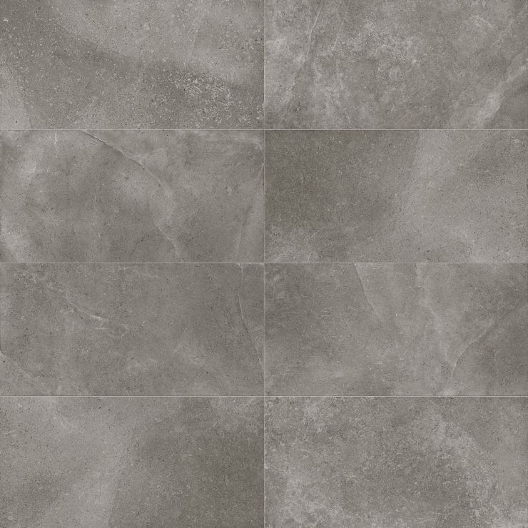 Sample-New Rock Fossil Dark Gray 48x48 Matte Porcelain Tile