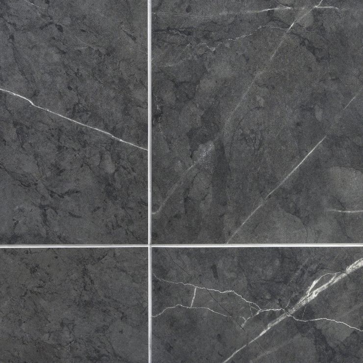 Marble Tech Amani Gray 12x24 Matte Porcelain Tile | Tilebar.com