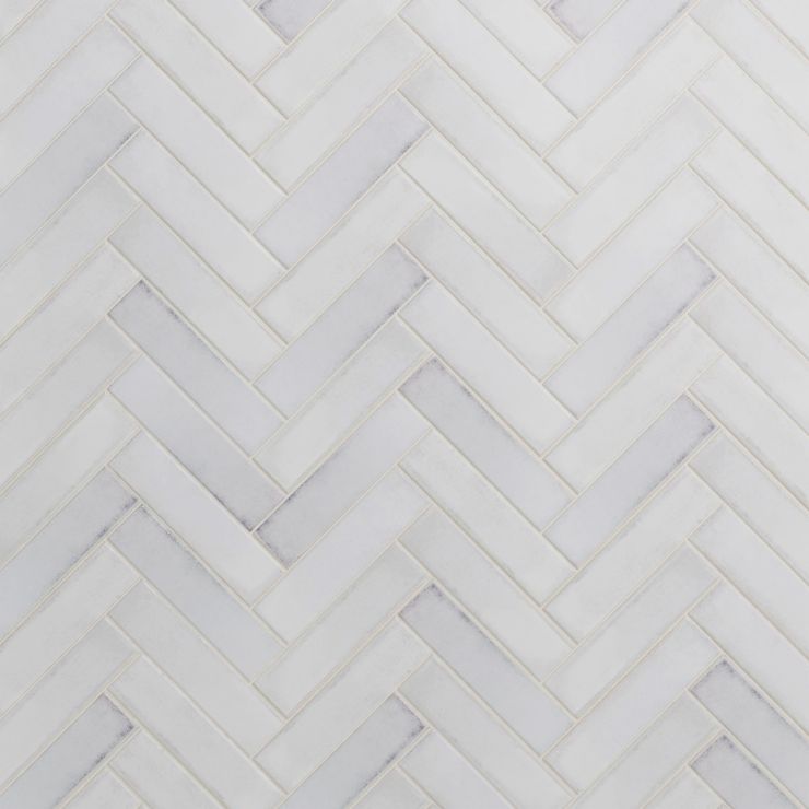 Castle Wind Chill 3x12 Ceramic Wall Tile - White | TileBar.com