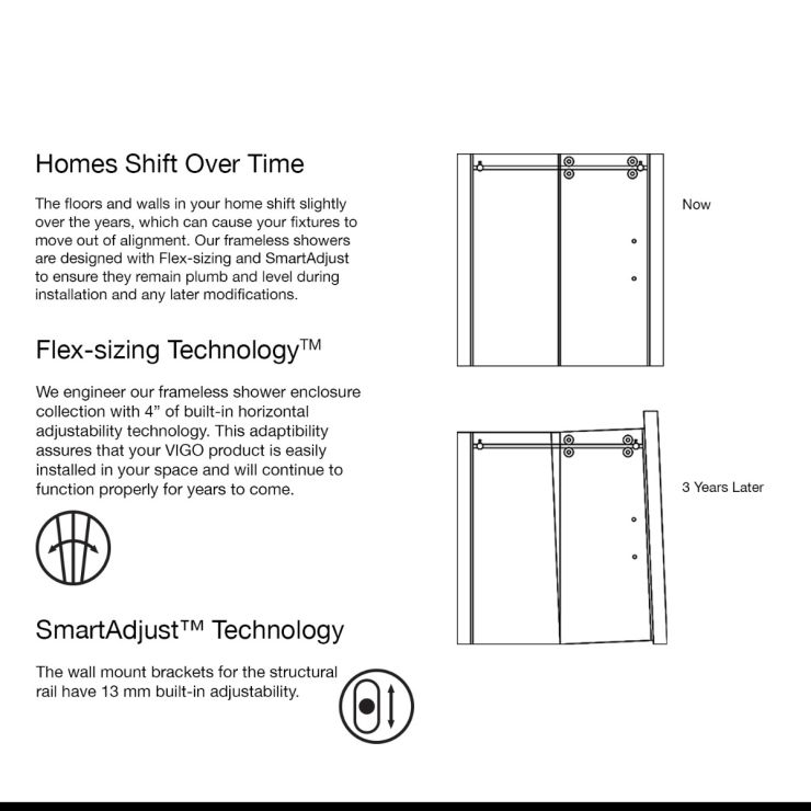 SLIDING FRAMELESS SHOWER DOOR. INSTALLATION INCLUDED (HUDSON AND