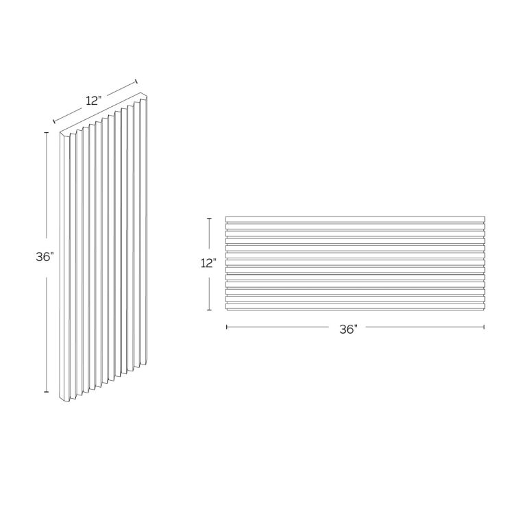 Mod White 12x36 3D Matte Ceramic Tile | Tilebar.com