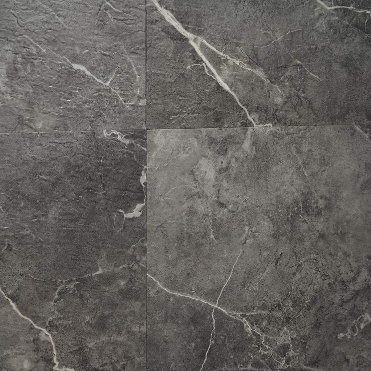 Katone Chauny Marble Dark Gray 18x36 Glue Down Luxury Vinyl Tile 