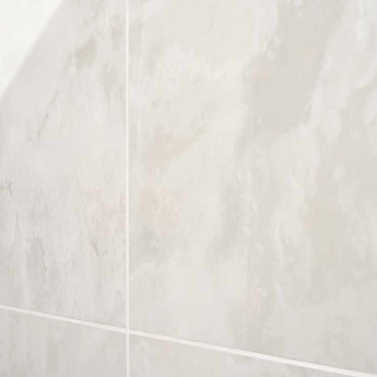 Tilebar Belvedere Bianco 15x30 Marble Look Porcelain Tile, White, Backsplash, Wall and Floor