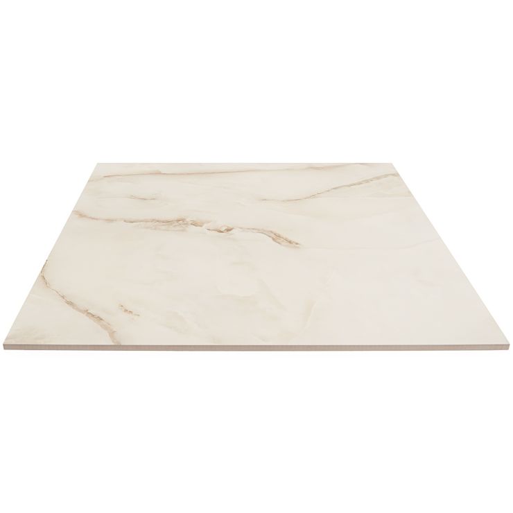 Lumina Pearl Onyx 24x24 Porcelain Marble Look Tile Tilebar 2754