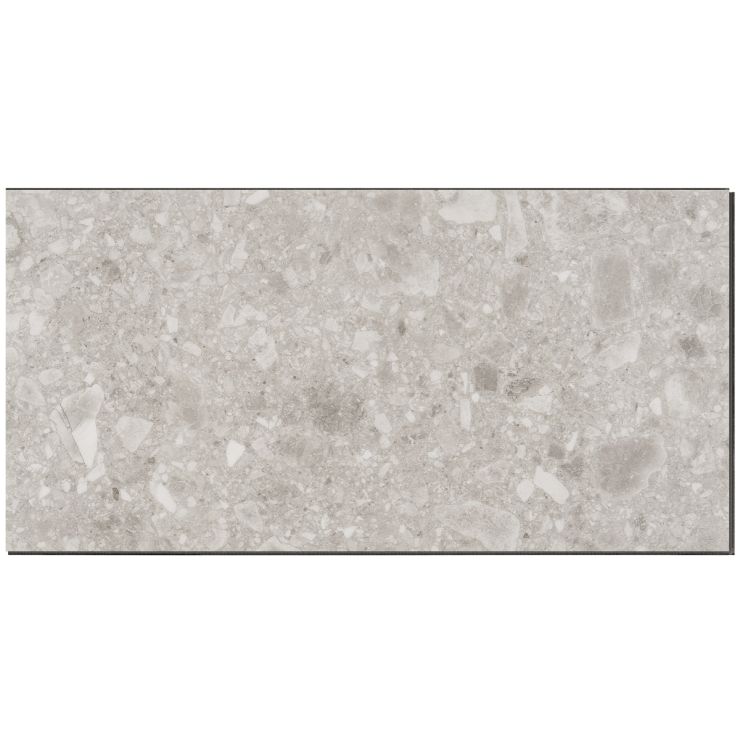 Stone Grey Marble Rigid Core Luxury Vinyl Tile - Foam Back