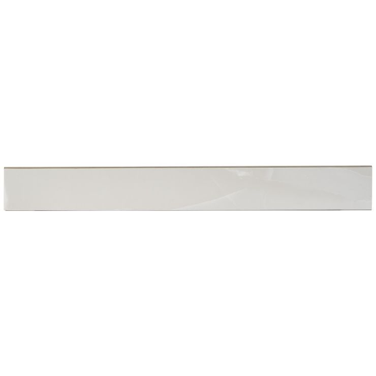 DreamStone Onyx Aztec Bianco 3x24 Polished Porcelain Bullnose | Tilebar.com