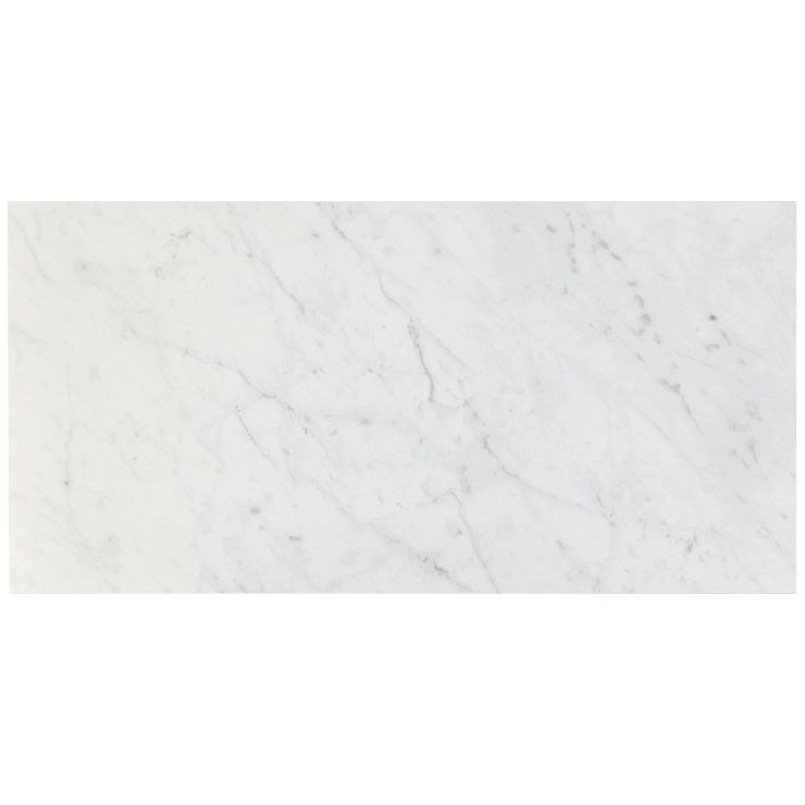 Marble Tech Bianco Gioia 12x24 Matte Porcelain Tile | Tilebar.com