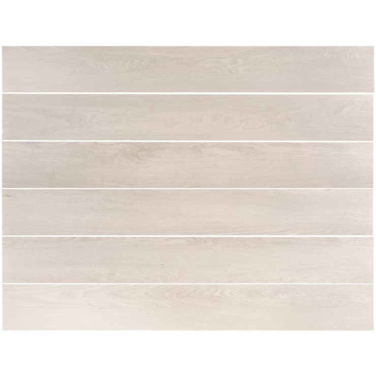 Sample-Katone Wash Oak White 6x48 Wood Look Glue Down Luxury Vinyl Plank  Flooring