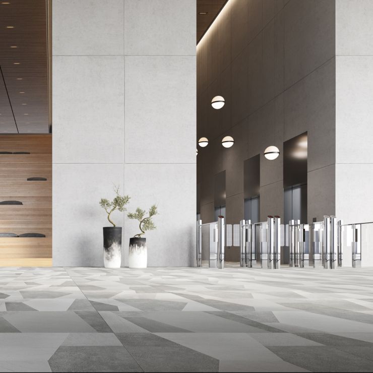 Stories Gray 24x24 Matte Porcelain Tile | Tilebar.com