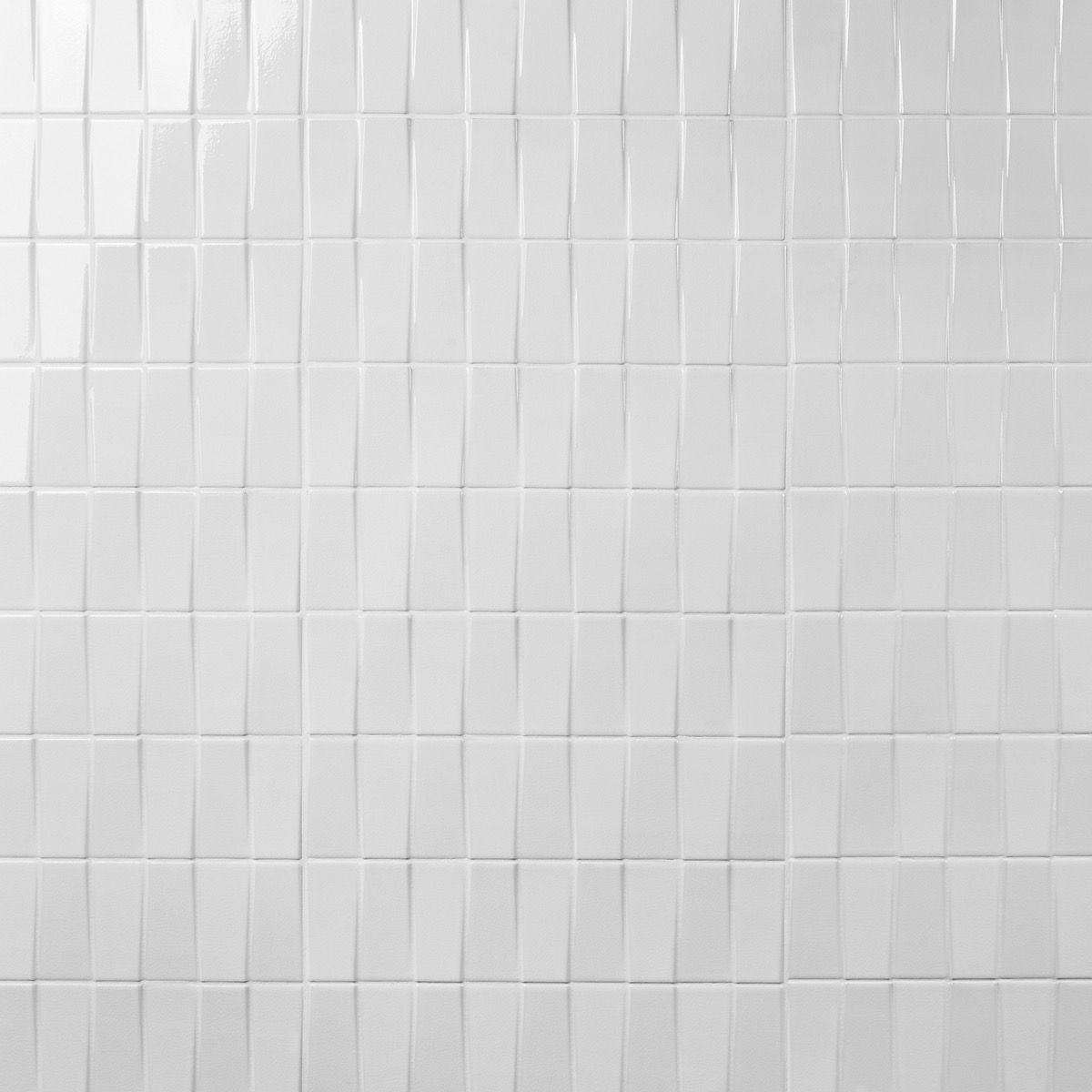 Colorplay Steps White 4.5x18 3d Glossy Crackled Ceramic Tile 