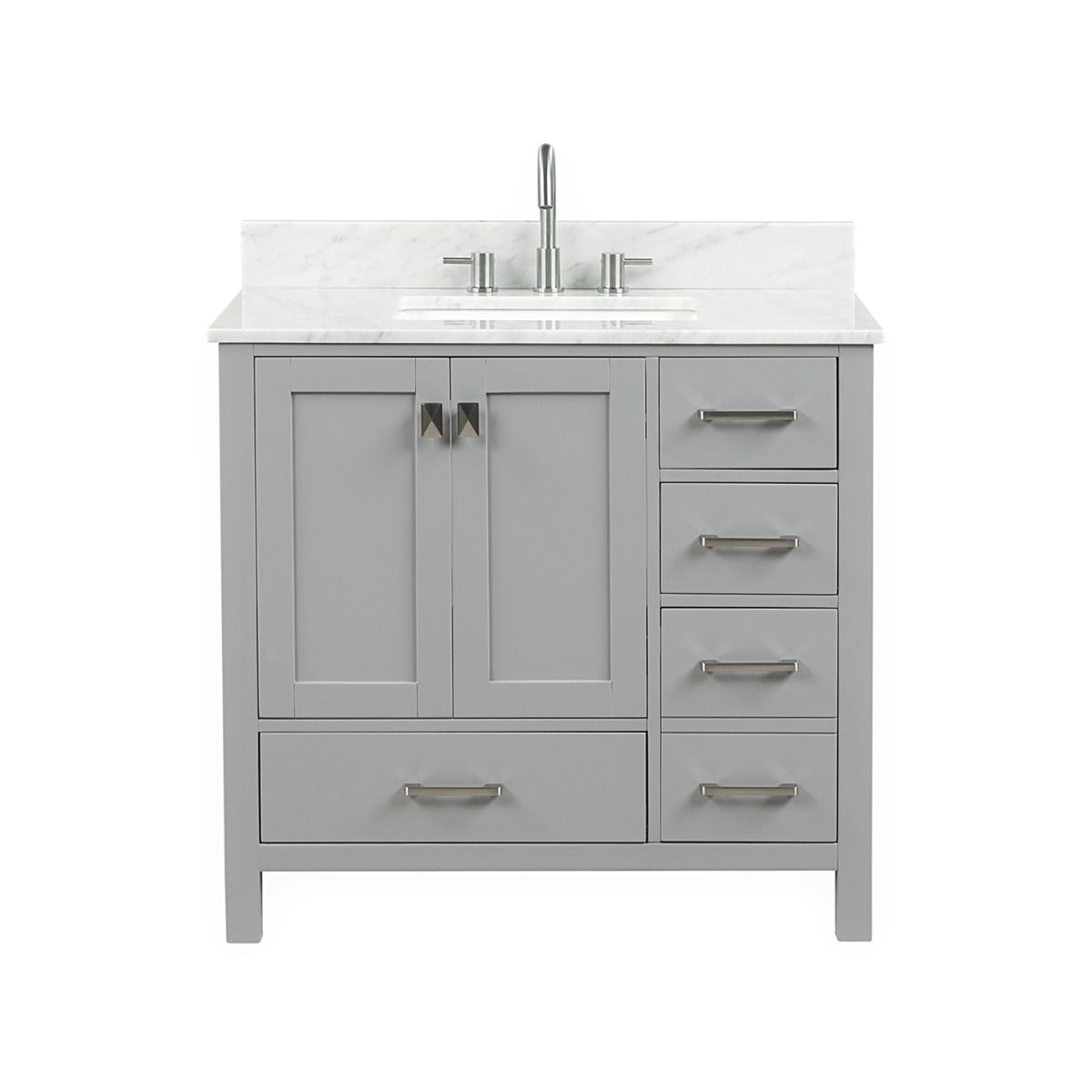 Athena Gray 36'' Matte Vanity | Tilebar.com