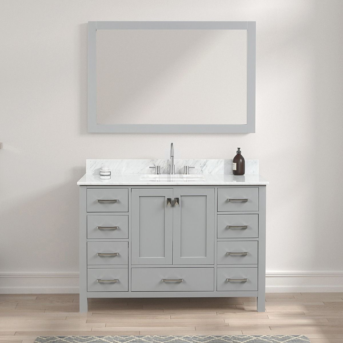 Athena Gray 48'' Matte Vanity | Tilebar.com