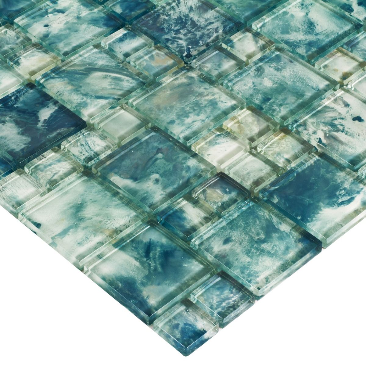 Watercolors Saxon Glass Mosaic | Tilebar.com