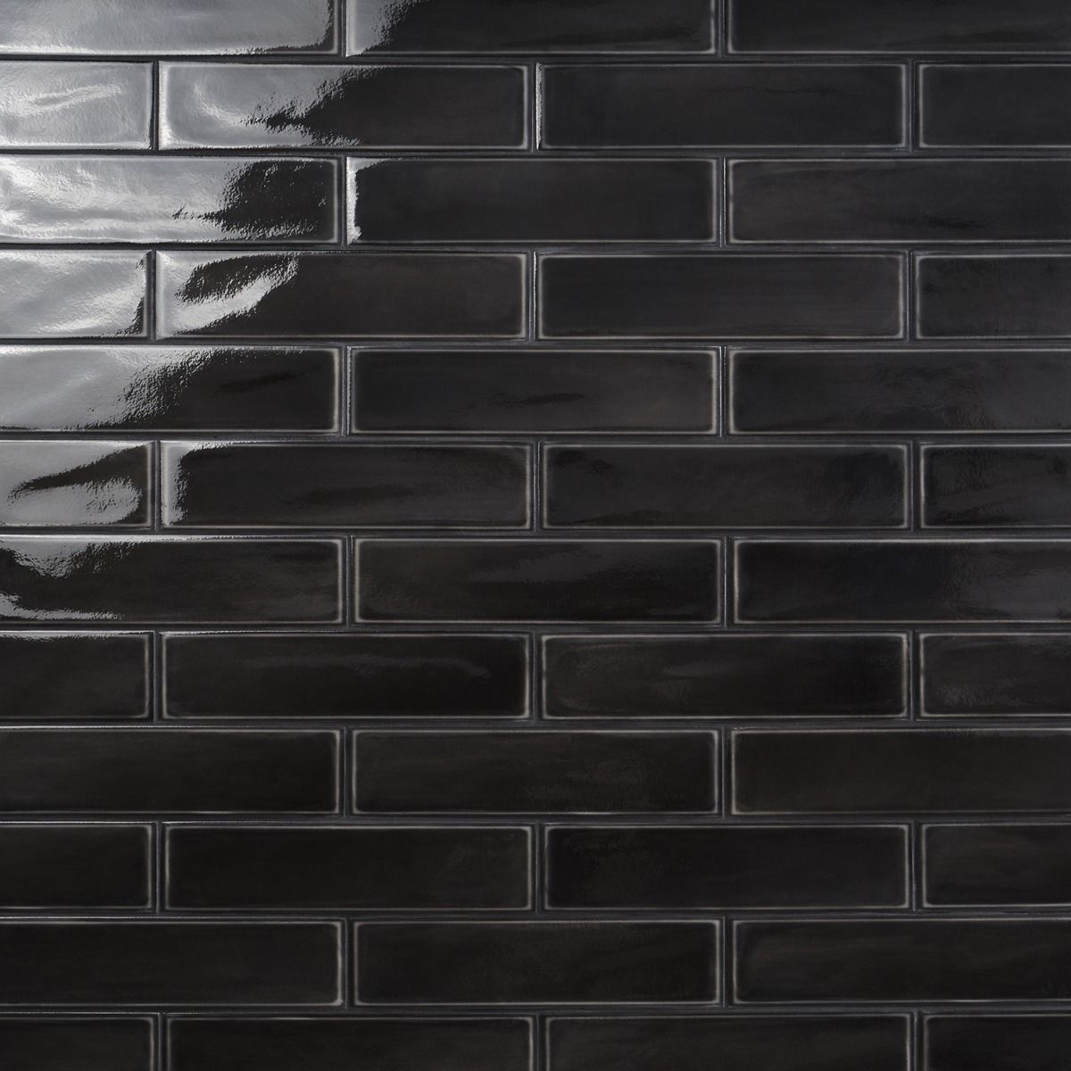 Stacy Garcia ArtBlock Nero 4x16 Polished Porcelain Tile | Tilebar.com