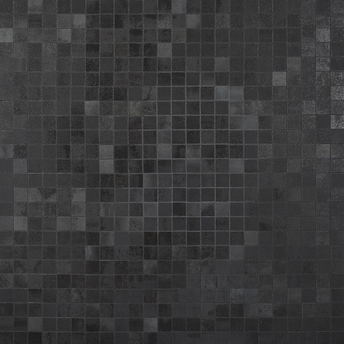 Hewlett Black Iron 2x2 Matte Porcelain Mosaic| Tilebar.com