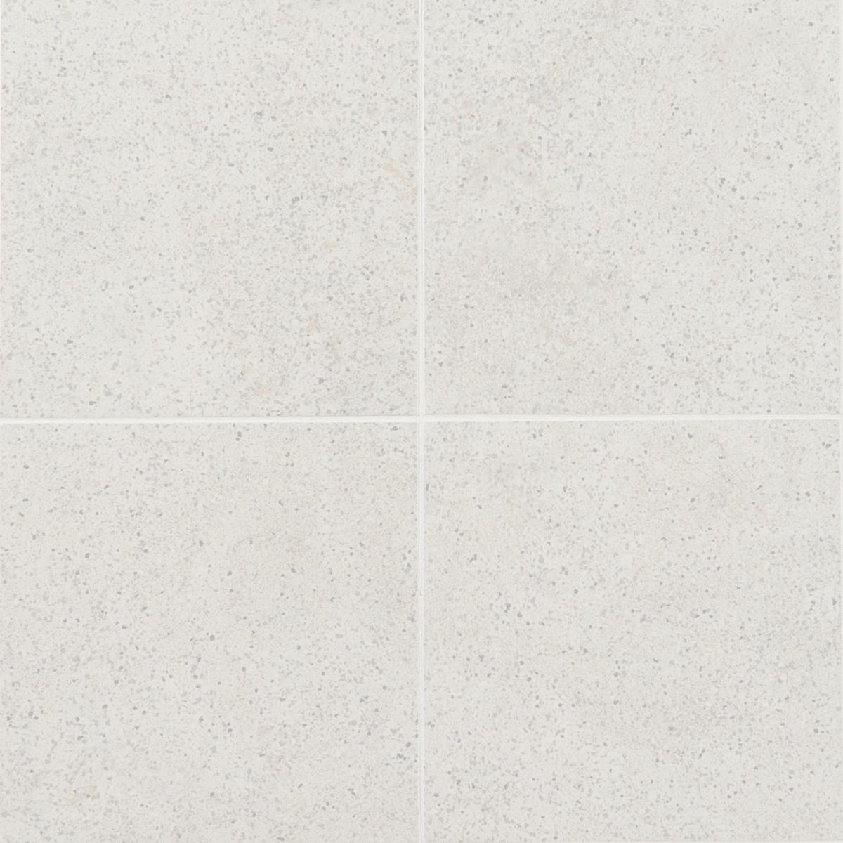 Art Geo by Elizabeth Sutton Terrazzo Blanco White 8x8 Matte Porcelain ...