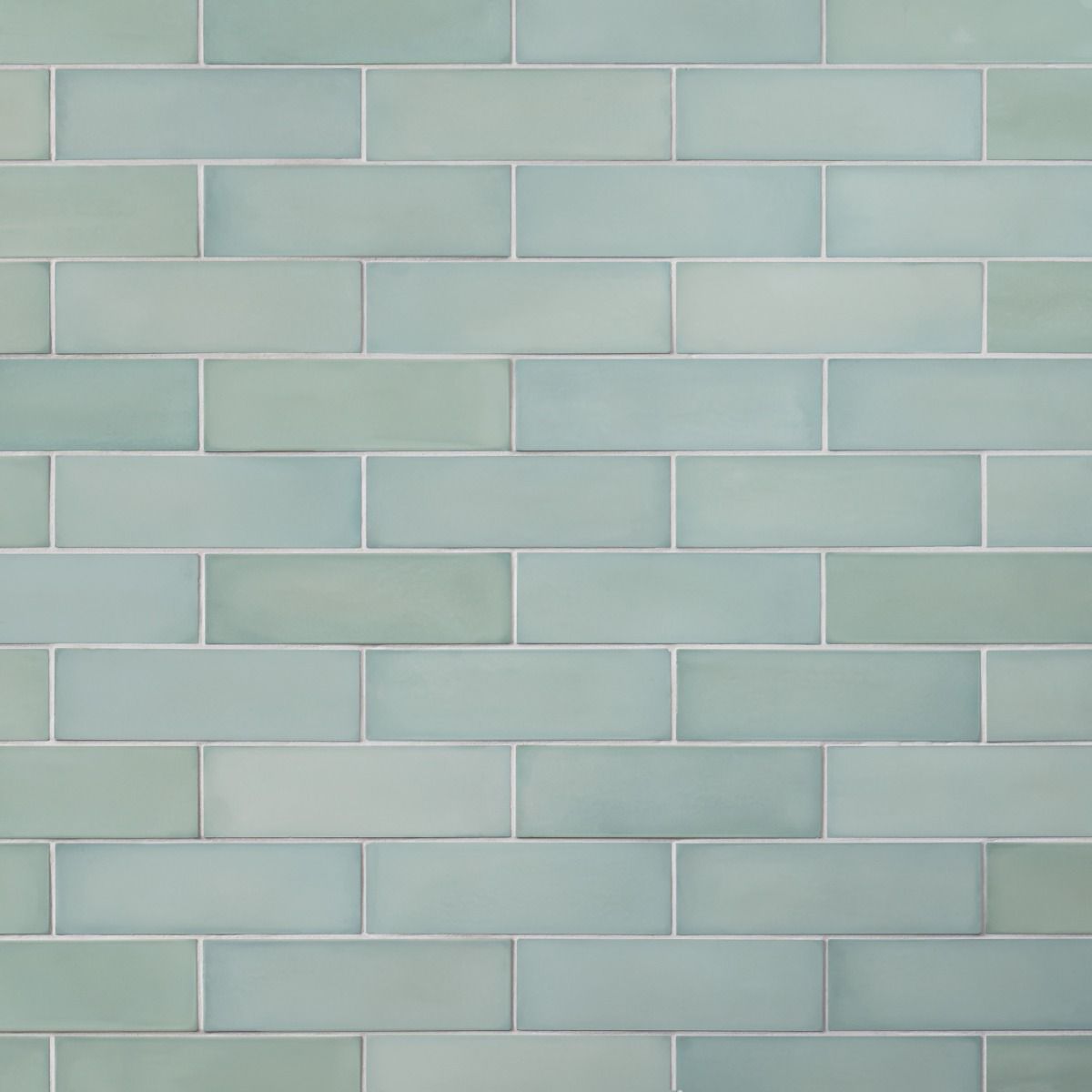 Sample-Color One Robin Egg Blue 2x8 Matte Cement Tile