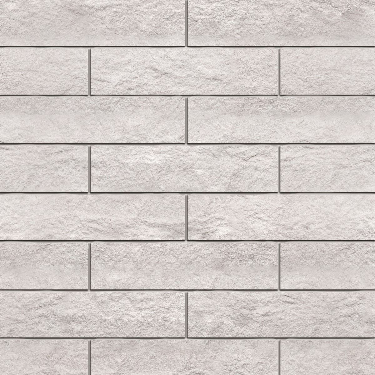 Simena Splitface Cream White 3x12 Textured Limestone Tile | Tilebar.com