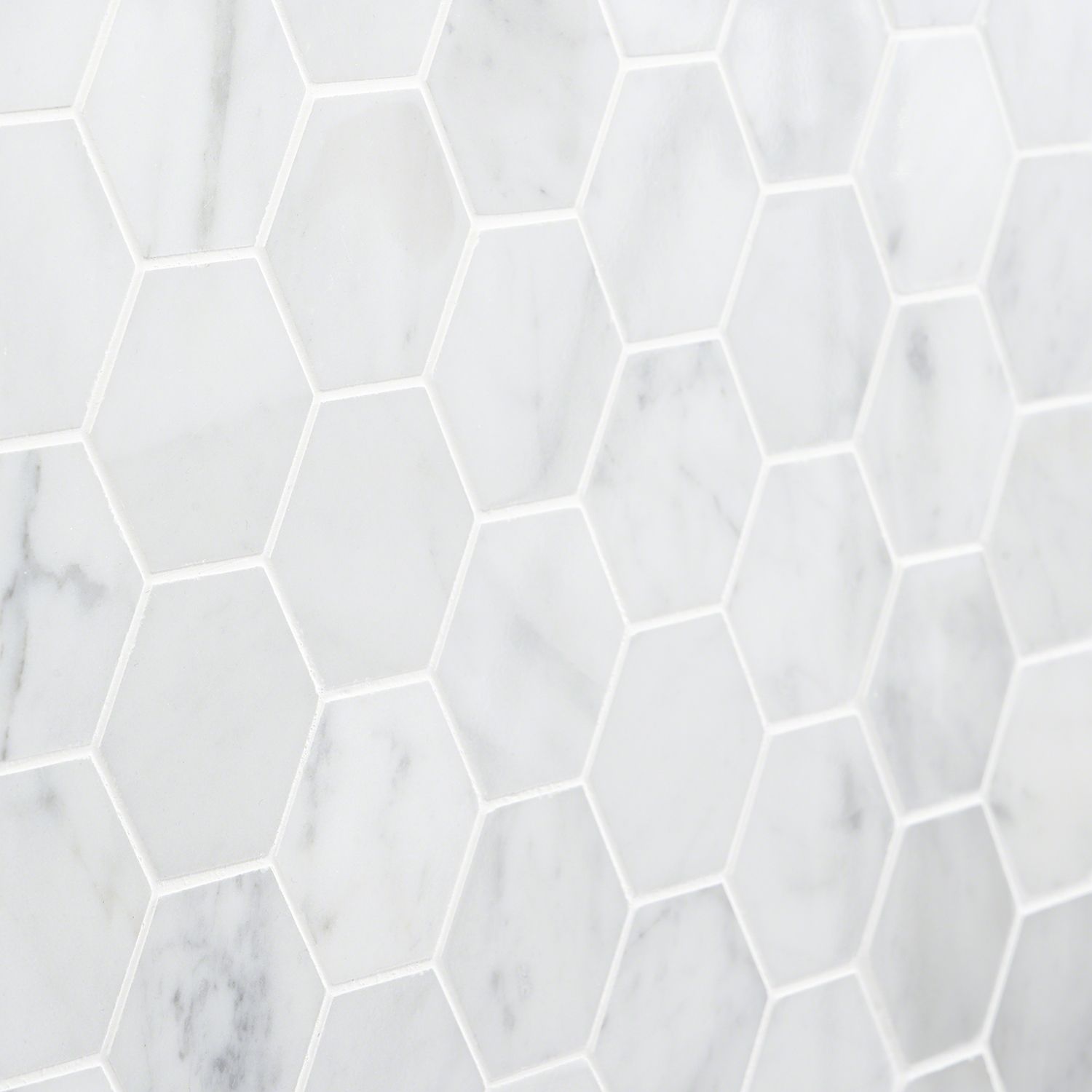 Carrara Marble Mosaic Tile 2 White Hexagon Tilebarcom