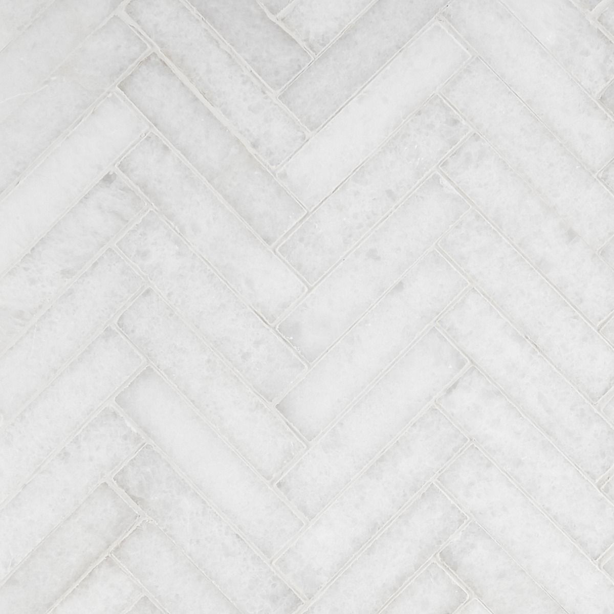 Snow White 1x4 Honed Marble Mosaic | Tilebar.com