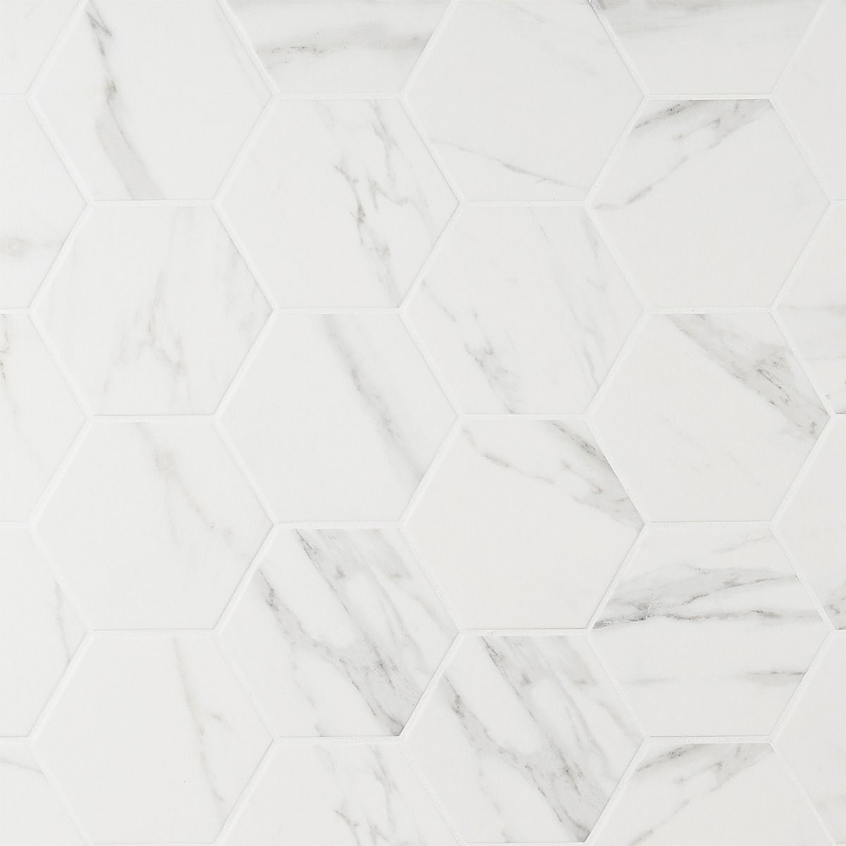 Sample-Amalfi Statuario 6” Hexagon Matte Porcelain Tile