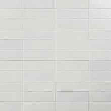 Color One Milk White 2x8 Glossy Lava Stone Tile | Tilebar.com