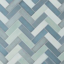 Color One Moon Blue 2x8 Matte Cement Tile | Tilebar.com