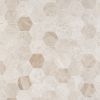 Cream Misto 3 Honed Marble Hexagon Mosaic | Tilebar.com