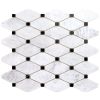 Octave Carrara With Black Dot Marble Tile | TileBar.com