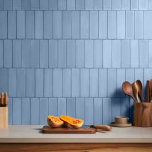 Color One Moon Blue 2x8 Matte Cement Tile | Tilebar.com