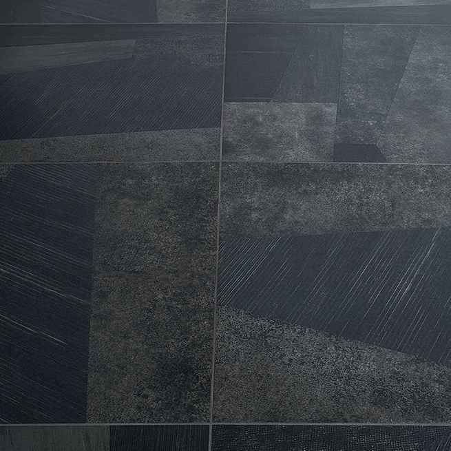 Stories Black 24x24 Matte Porcelain Tile 